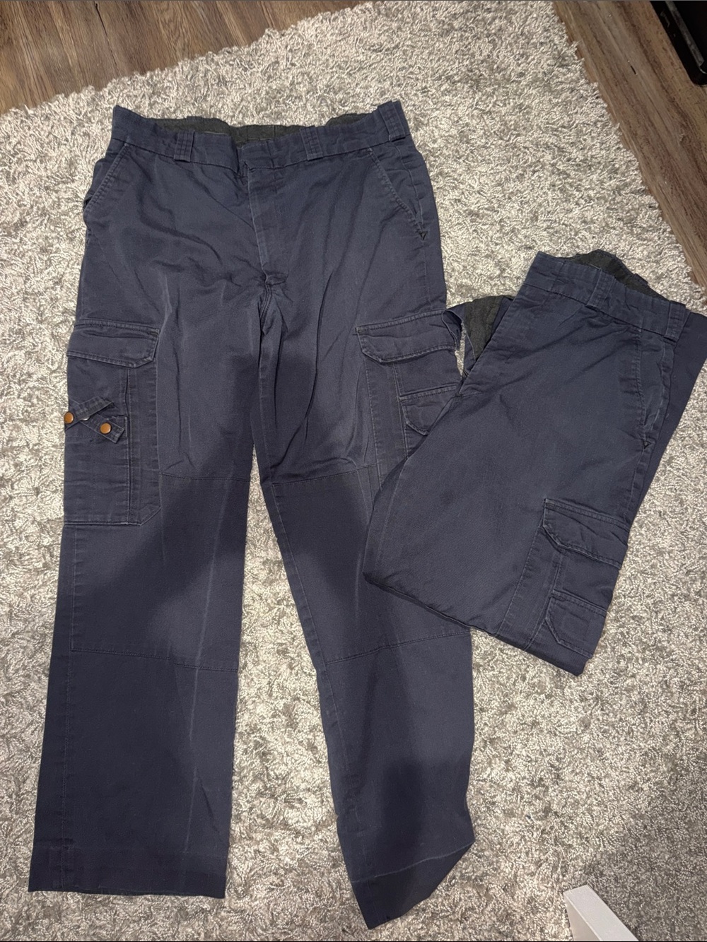 Men's Navy Cargo Pants - 2 pairs